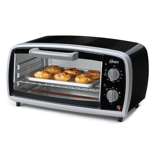 4-Slice Toaster Oven, Black