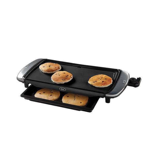 DiamondForce 10-Inch x 20-Inch Nonstick Electric Griddle with Warming Tray